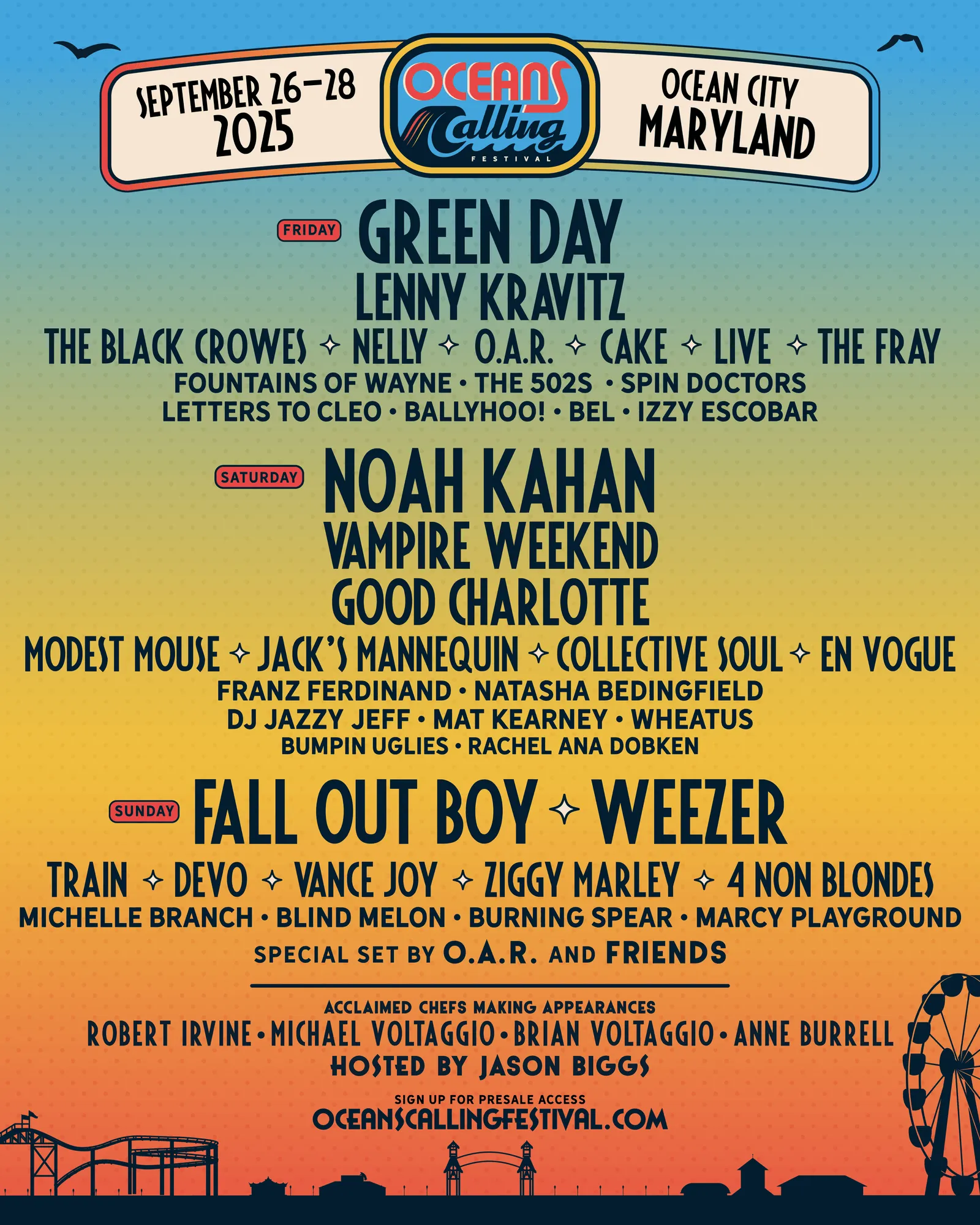 Oceans Calling Festival in Ocean City, MD | Front Gate Tickets